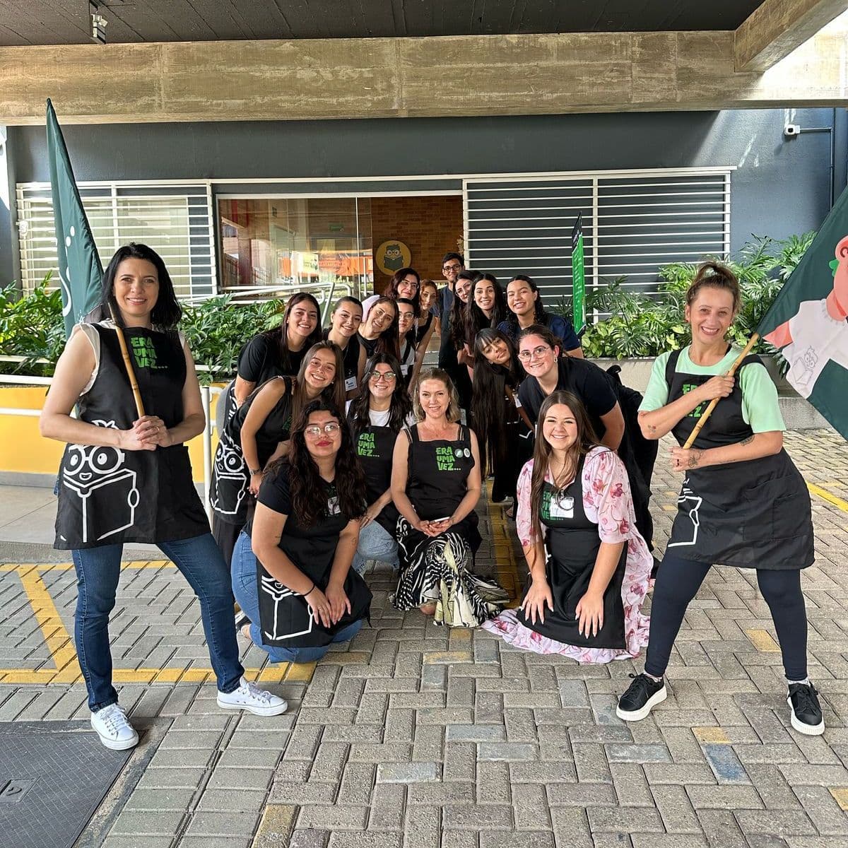 Equipe do Instituto em um evento na sede do Instituto